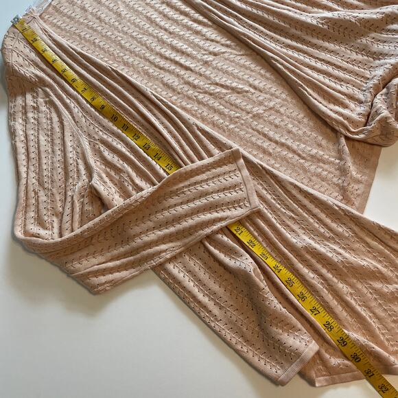 Soft Surroundings Silk Blend Inglis Cardigan Sweater Womens Size 2X Sand Draped - Picture 8 of 8
